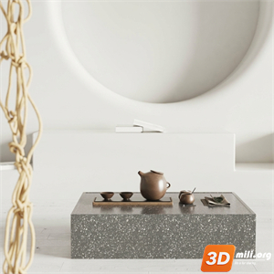 Tea Set 3D Model